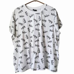 White Beatles Graphic T-Shirt